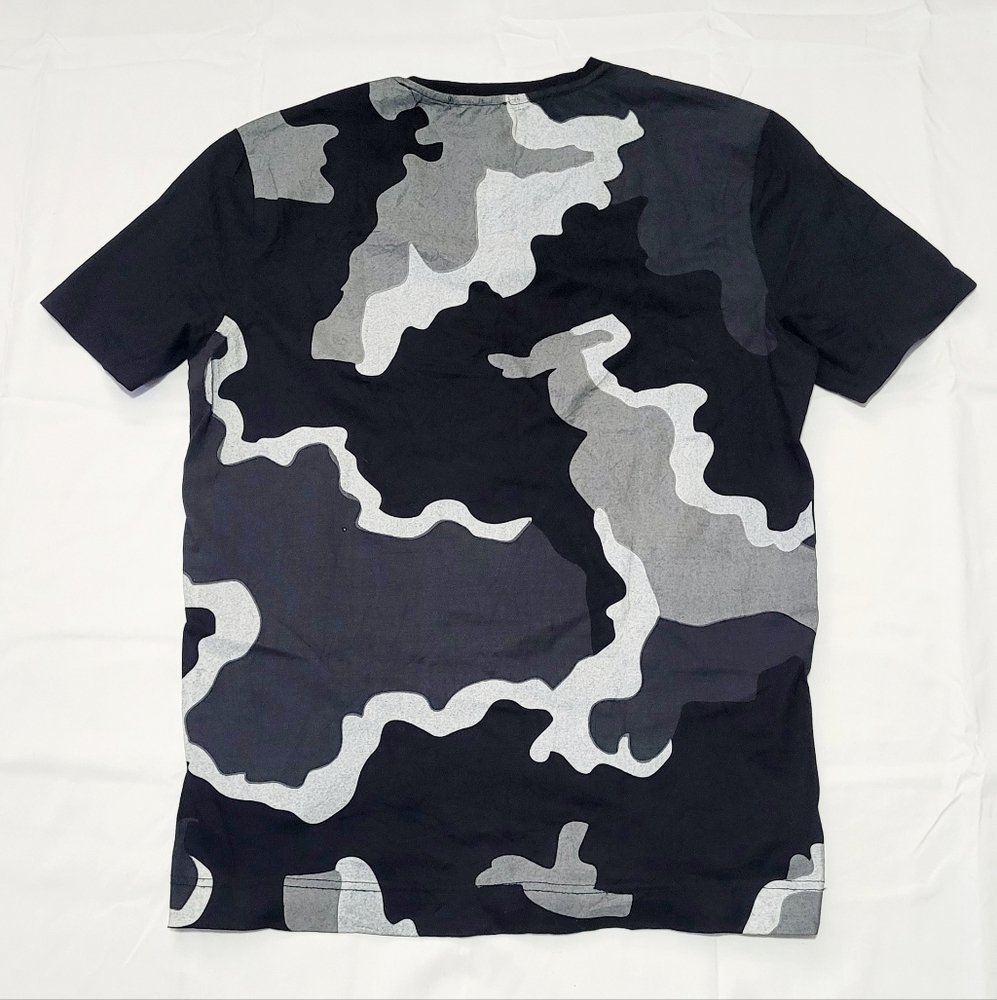 Men's Black Peace Graphic Crew-Neck Short Sleeve T-Shirt Vtg - Picture 3 of 6